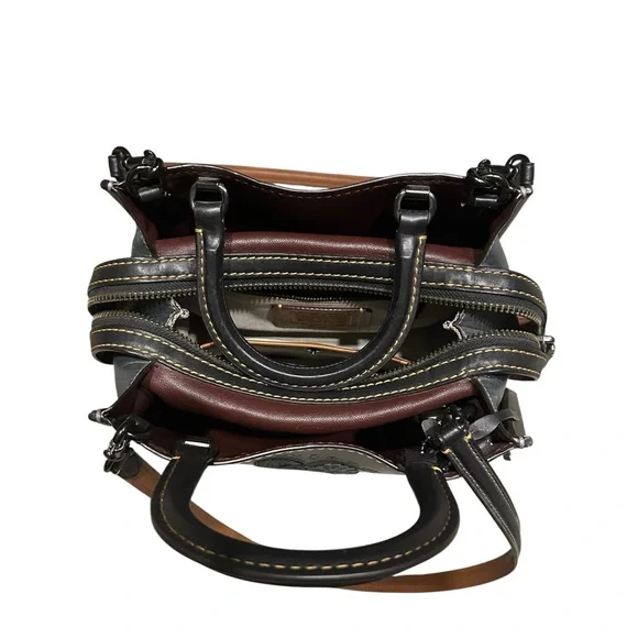 Coach Gray Heart Keith hating rogue bag 25 Embellished Women's Bag - Picture 3 of 16